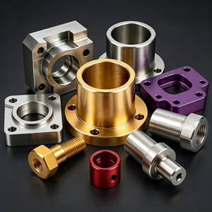 Carcasa de Aluminio Mecanizada por CNC de Precisión para Rodamientos Industriales, Piezas Metálicas Personalizadas, Acabado <span class=keywords><strong>Anodizado</strong></span> <span class=keywords><strong>Dorado</strong></span>, Prototipo Rápido - Product Image 1