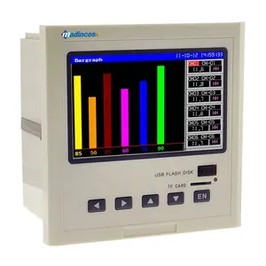 Mpr4200: digital industrial 6/12, multi canal, sem papel rtd pt100 + termopar logger de dados de temperatura com rs485