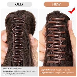 En gros Extensions <span class=keywords><strong>de</strong></span> cheveux synthétiques en <span class=keywords><strong>queue</strong></span> <span class=keywords><strong>de</strong></span> <span class=keywords><strong>cheval</strong></span> à pince, résistantes à la chaleur, longues, ondulées et volumineuses - Product Image 6