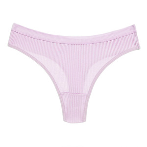 Tanga de algodón transpirable de cintura baja para mujer, sexy, tipo bikini, para uso diario - Product Image 4