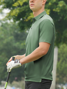 Polos de hombre de punto de secado rápido de fábrica con logotipo bordado, camiseta polo personalizada, polos de golf de rendimiento de algodón para hombres - Product Image 6