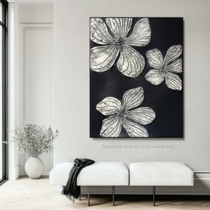 2025 Bán Buôn Tùy Chỉnh Tường Trừu Tượng Nghệ Thuật Wabi Sabi Khách Sạn Tường Nghệ Thuật 100% Handmade 3D Kết Cấu Thạch Cao Sơn - Product Image 1