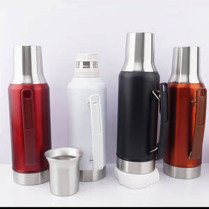 Termo de Vacío para <span class=keywords><strong>Mate</strong></span> de 1200 ml, Grado Alimenticio, Acero Inoxidable 18/8, con Asa y Logotipo Personalizado para Almacenamiento de Agua en Campamentos - Product Image 4