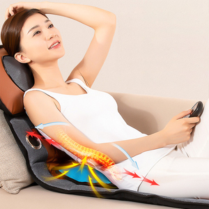 Bantalan pijat tubuh, dengan terapi pemanas, kantung udara Lumbar dan rol kaki untuk bantal pijat relaksasi kantor rumah - Product Image 4