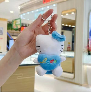 Muñeco de <span class=keywords><strong>gato</strong></span> KTT de 12CM, colgante pequeño, juguete de peluche, muñeco de <span class=keywords><strong>gato</strong></span> bonito, llavero Popular al por mayor, colgante de muñeca - Product Image 5