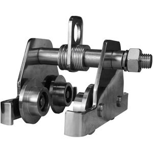 Chariot à plateforme monorail manuel personnalisé de <span class=keywords><strong>2</strong></span> tonnes, à engrenages, en acier inoxydable, industriel, à quatre <span class=keywords><strong>roues</strong></span>, OEM - Product Image 1