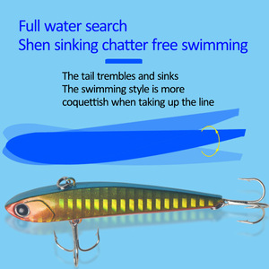 Señuelo Vibra Lure de 75 mm y 15 g, tipo lápiz, para pesca de lubina, cebo duro. - Product Image 5
