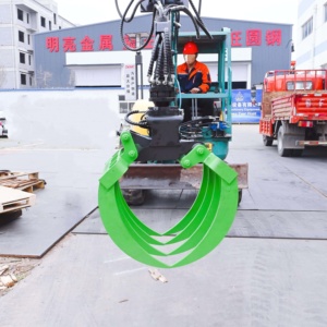 Grappin rotatif à 360 degrés avec large ouverture, grappin hydraulique léger pour bûches, matériaux Q355B NM500, pour excavatrices de 3 à 4,5 tonnes - Product Image 4