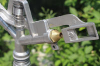 Système d'irrigation agricole longue portée TOENTER 1 pouce en métal, entraînement par engrenages 360°, ressort en acier inoxydable, utilisation facile