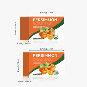 Jabón Desodorante Sólido Hecho a Mano con Extracto Natural de Caqui, Control del Olor Corporal, Frescura Durante Todo el Día, 100% a Base de Plantas, para Mujeres y Hombres - Product Image 3