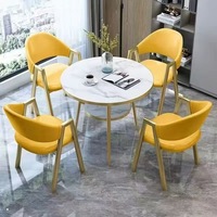 Ensemble table et chaises de réception rondes |   Pour les négociations commerciales, les réunions d'invités, le balcon de détente