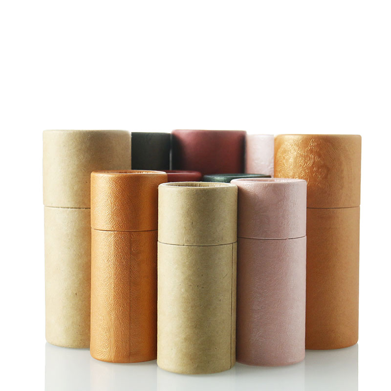 Luxury Premium Custom Craft Paper Tubes for Cosmetics Perfume Packaging Biodegradable Recycled Materials Silk Screen Printing