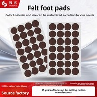Patins de protection silencieux et antidérapants en feutre acrylique double face auto-adhésifs épaissis FengZe pour meubles, tables et chaises, personnalisables