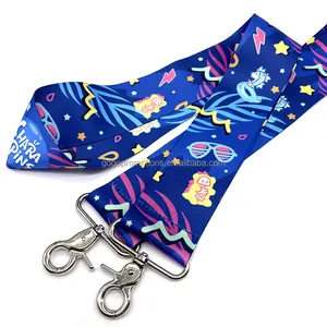 Индивидуальные нейлоновые полиэфирные печатные брелки для ключей с логотипом на заказ, полиэфирные шнурки для сотрудников компании