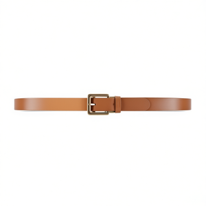 Cinturón de Cuero PU con Hebilla Cuadrada de 4 cm, Cinturón Casual de Moda para Hombre y Mujer - Product Image 1