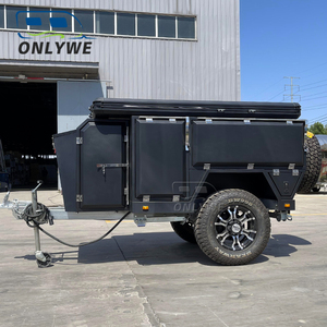 Remorque de voyage en aluminium pour camping-car automotrice de luxe 4x4 caravane pour camping et camion camping-car auto-alimenté à vendre - Product Image 3