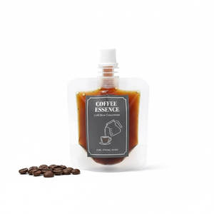 Custom Printed Frosted High-Barrier Stand up <strong>Spout</strong> <strong>Pouch</strong> for Cold Brew Coffee Concentrate and Liquid Beverage - Product Image 1