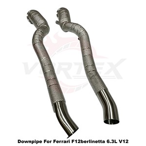 ตัวป้องกันความร้อน Vortex ท่อระบายไอเสีย SS304สำหรับ6.3L F12berlinetta เฟอร์รารีเครื่องยนต์ V12โดยตรง - Product Image 5