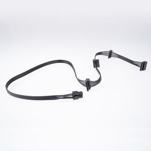 Câble d'<span class=keywords><strong>alimentation</strong></span> modulaire SCONDAR PCIe 6 broches vers SATA 15 broches pour disque dur, adaptateur répartiteur 1 vers 4 pour <span class=keywords><strong>Corsair</strong></span> RM - Product Image 2