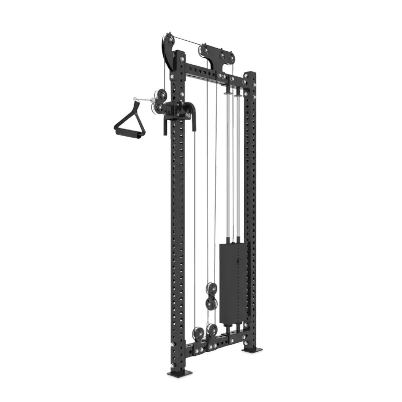 Équipement de gymnastique Lat Pull Down Cable Crossover Double système de poulie réglable Cable Crossover Machine