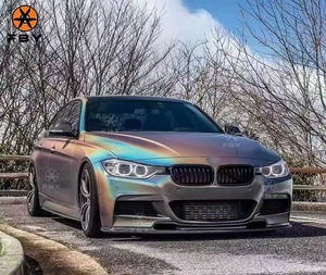 BMW 3シリーズ F30 F31 F35 2012-2017年式用 Vスタイル カーボンファイバー フロントバンパーリップ フロントリップスポイラー ボディキット - Product Image 3