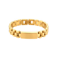 Wasserdichtes 18 Karat vergoldetes 316L Edelstahl CZ Zirkon Bar Uhren armband