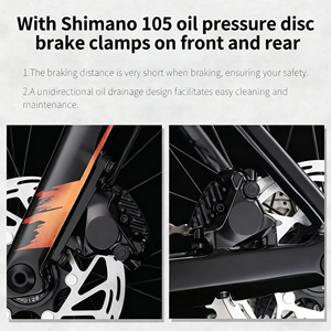 Vélo de route en carbone avec homologation UCI, <span class=keywords><strong>groupe</strong></span> 105 R7120 24 vitesses, en fibre de carbone - Product Image 4