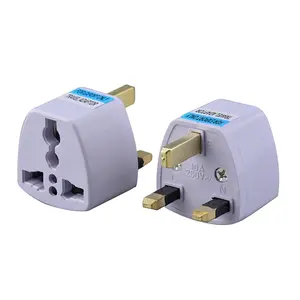 Universal Connector UK Plug White Travel Power Plug Converter to UK HK AC Travel Power Plug Charger Adapters