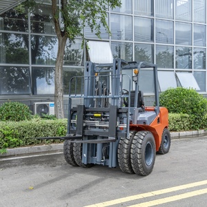 Chariot élévateur diesel robuste 5000 kg, chariot élévateur contrepoids, transmission hydraulique, hauteur de levage 3 m, diesel industriel - Product Image 3