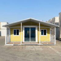 Construction rapide, maison modulaire en acier de 20 pieds, extensible, pliable, conteneur, villa préfabriquée, design moderne, imperméable, école, hôpital