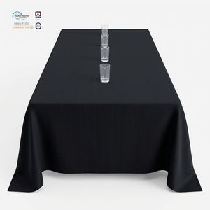 Nappe de table élégante blanche ronde de 90 pouces en polyester jacquard, personnalisable, réutilisable, imperméable, pour mariages et fêtes - Product Image 1