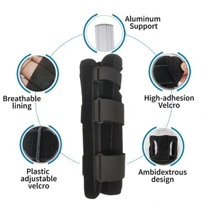 Muñequera ajustable para túnel carpiano con soporte de placa de aluminio para alivio del dolor de mano <span class=keywords><strong>derecha</strong></span> o izquierda, <span class=keywords><strong>artritis</strong></span>, tendinitis, esguinces - Product Image 2