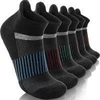 Chaussettes de randonnée pour hommes, athlétiques, respirantes, avec coussinets, pour la course à pied, les sports de plein air, les activités de performance
