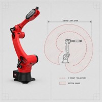 Robot industriel 6 axes BRTIRUS1510A 10 kg, portée 1587 mm, pour soudage, estampage et asservissement de machines