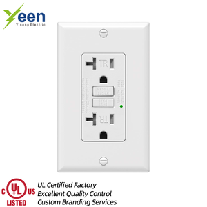 Mỹ Ổ cắm điện 125V gfci Outlet 20 AMP Chống giả mạo receptacle với LED chỉ số ánh sáng tự kiểm tra gfci Outlet - Product Image 1