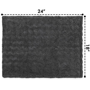 Serviette de <span class=keywords><strong>lavage</strong></span> et de séchage de voiture Greenfound en microfibre de haute qualité, double face, sans bord, gris foncé, douce, confortable, séchage rapide, absorbante - Product Image 2