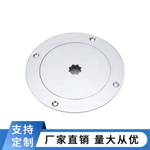 316 Stainless Steel Hand-Operated Large Circular Inspection Hatch Cover Plum Blossom Pattern Manhole Deck <b>Marine</b> <b>Hardware</b> <b>Marine</b> - Product Image 4