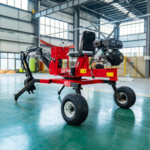 <span class=keywords><strong>Mini</strong></span> <span class=keywords><strong>pelle</strong></span> <span class=keywords><strong>araignée</strong></span> avec 2 roues peut remorquer et creuser le moteur à essence EPA - Product Image 4