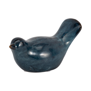 Statuetta di Uccello in Ceramica ClassicBird con Finitura Reattiva, Scultura Decorativa per Bagno, Ufficio, Soggiorno - Product Image 2