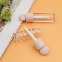 Tube de brillant à lèvres de forme ronde, mignon, finition mate, vide, tube de brillant à lèvres 2023 ml, gros pinceau, tube d'huile à lèvres, emballage cosmétique, Offre Spéciale 4.8