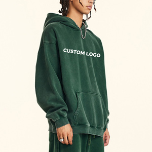 Sudadera con Capucha Personalizada con Logotipo Bordado en la Parte Delantera, 100% Algodón, Talla Grande, Corte Regular, para Hombre, Resistente al Viento y al Agua - Product Image 1