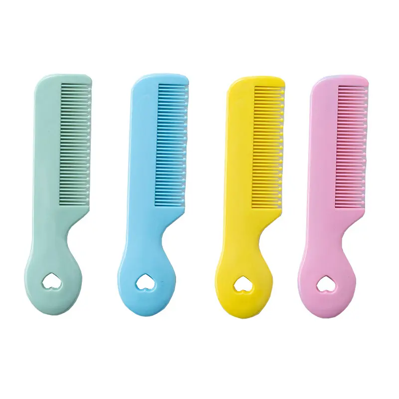 Vente en gros d'outils de coiffure mignons pour enfants Peigne à cheveux de massage avec logo personnalisé pour enfants Peigne à cheveux rose avec étiquette
