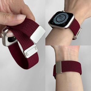 Correa Elástica de Nailon con Cierre Magnético para Relojes Apple, Correa Deportiva para Hombre y <span class=keywords><strong>Mujer</strong></span>, Tela Elástica para iWatch Series - Product Image 3