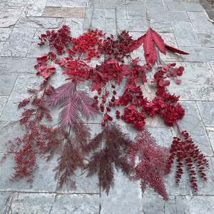LO-592 Nouvelles roses et lys en soie rouges chinoises faites à la main, fleurs artificielles pour la Saint-Valentin, accessoires de photographie, décoration intérieure - Product Image 4