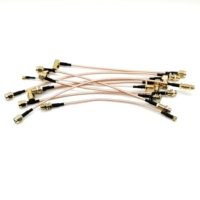 Pas de quantité minimale de commande personnalisé RP SMA mâle à femelle MMCX tnc bnc n mâle câble coaxial coaxial RG174 RG178 RG316 câble de raccordement en queue de cochon
