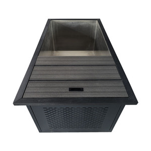 Xách tay thép không gỉ hình chữ nhật bồn tắm spa duy nhất người ngoài trời lạnh trị liệu băng tắm với 304 vật liệu thép không gỉ - Product Image 3