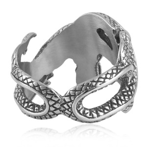 Dragon <b>Ring</b> Men's Stainless Steel Red Eye Animal Shape Punk Jewelry Gift 21018 - Product Image 2