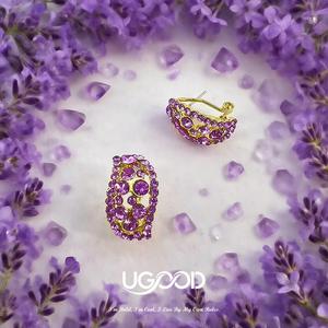 UGood Boucles d'oreilles en zicron forgé Pièce de mode conçue avec amour pour les occasions d'affaires - Product Image 1
