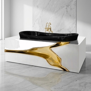 Baignoire autoportante de luxe, design moderne, peinte à la main, en acier inoxydable, pour villa et manoir, <span class=keywords><strong>bain</strong></span> d'exception - Product Image 4