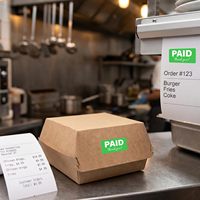 Autocollants de remerciement payants 0,75 x 1,5 pouces, étiquettes autocollantes pour le commerce de détail, les supermarchés, les magasins, les achats et l'emballage